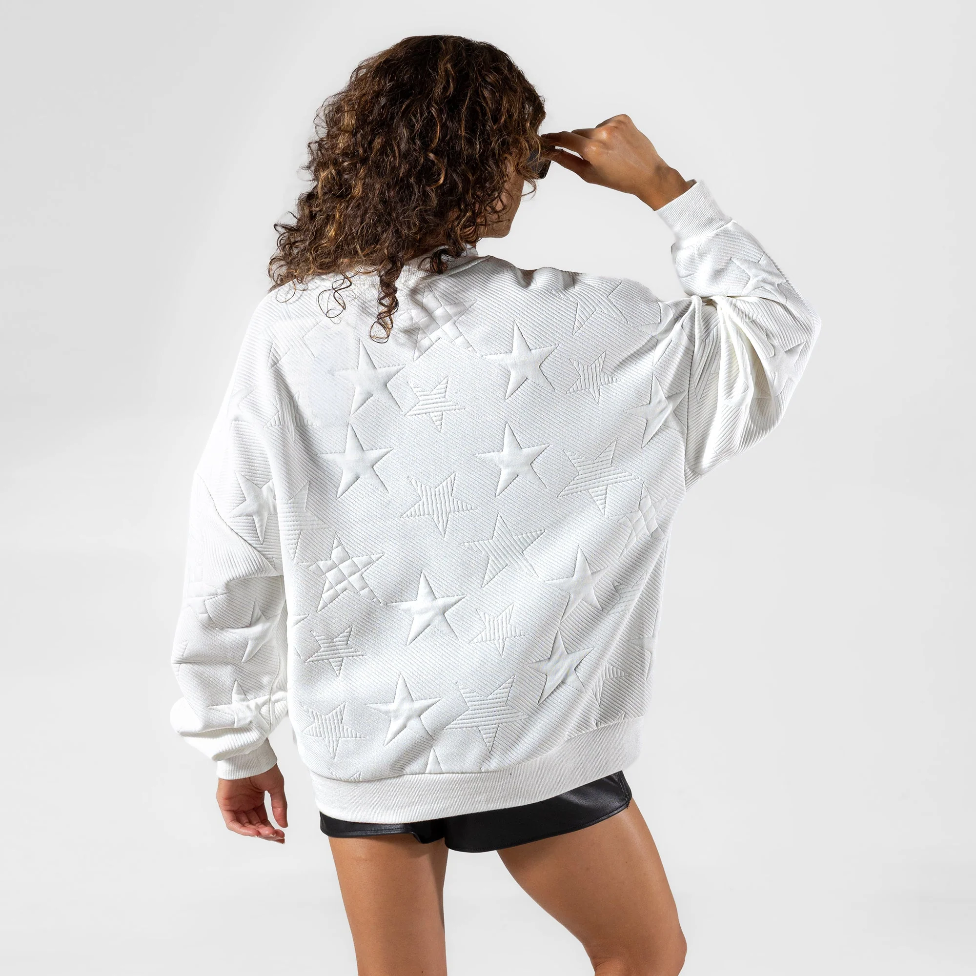 ALABAMA STATE HORNETS BIG PLAY ENERGY EMBOSSED STAR CREWNECK 6 ALABAMA STATE HORNETS BIG PLAY ENERGY EMBOSSED STAR CREWNECK