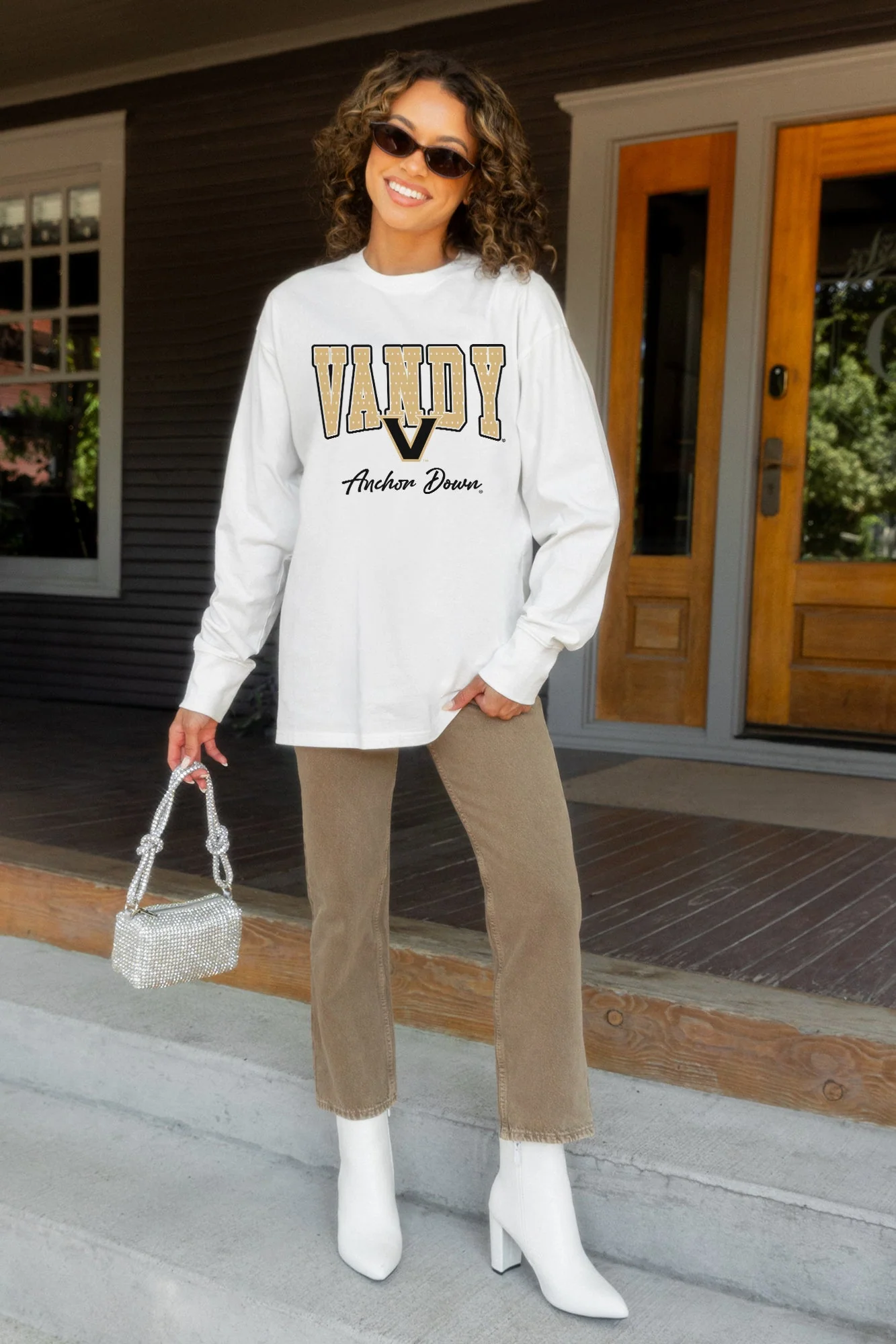 VANDERBILT COMMODORES SWEET SPOT ESSENTIAL RELAXED FIT LONG SLEEVE TEE