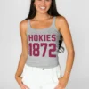 VIRGINIA TECH HOKIES ICON ENERGY RIBBED SCOOP NECK TANK