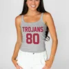 USC TROJANS ICON ENERGY RIBBED SCOOP NECK TANK
