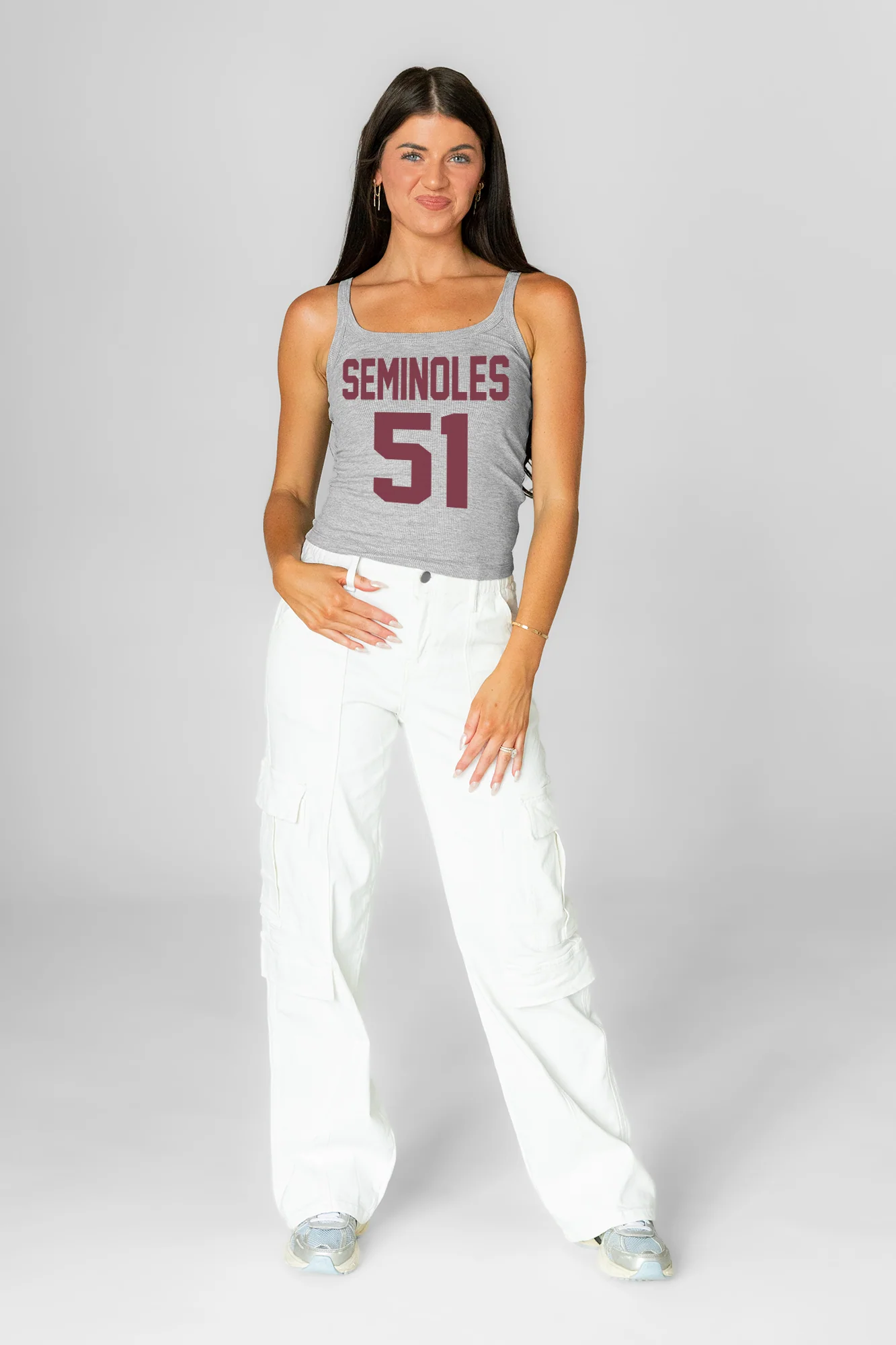 FLORIDA STATE SEMINOLES ICON ENERGY RIBBED SCOOP NECK TANK