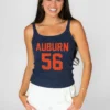 AUBURN TIGERS ICON ENERGY RIBBED SCOOP NECK TANK