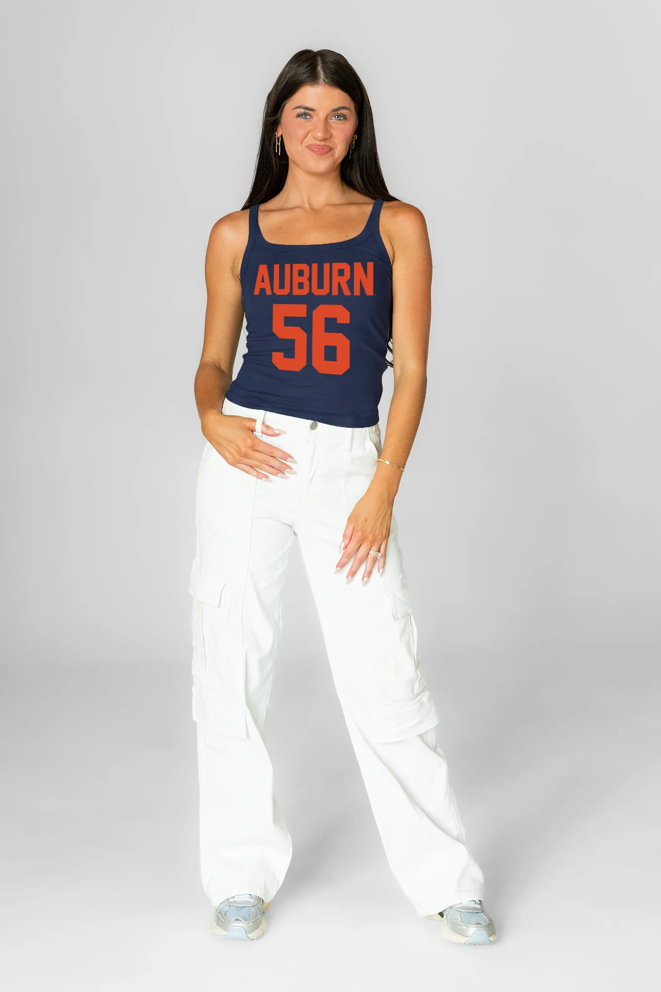 AUBURN TIGERS ICON ENERGY RIBBED SCOOP NECK TANK