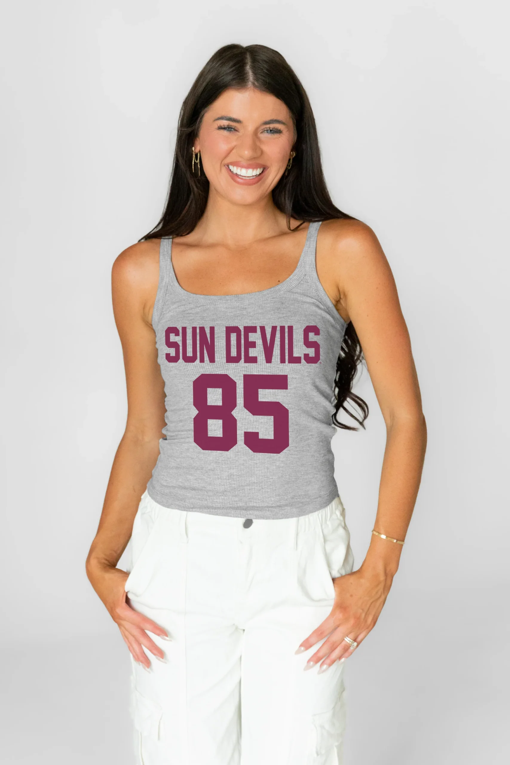 ARIZONA STATE SUN DEVILS ICON ENERGY RIBBED SCOOP NECK TANK