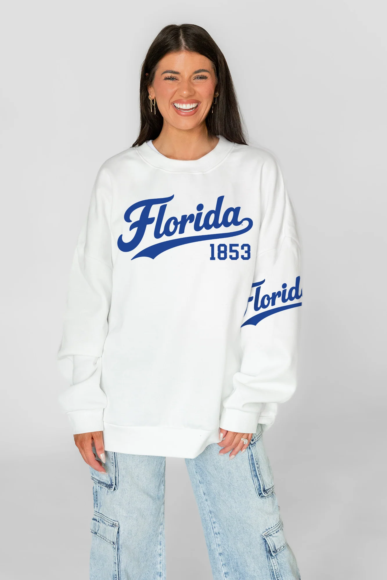 FLORIDA GATORS DAY ONE PREMIUM FLEECE UNISEX CREWNECK PULLOVER