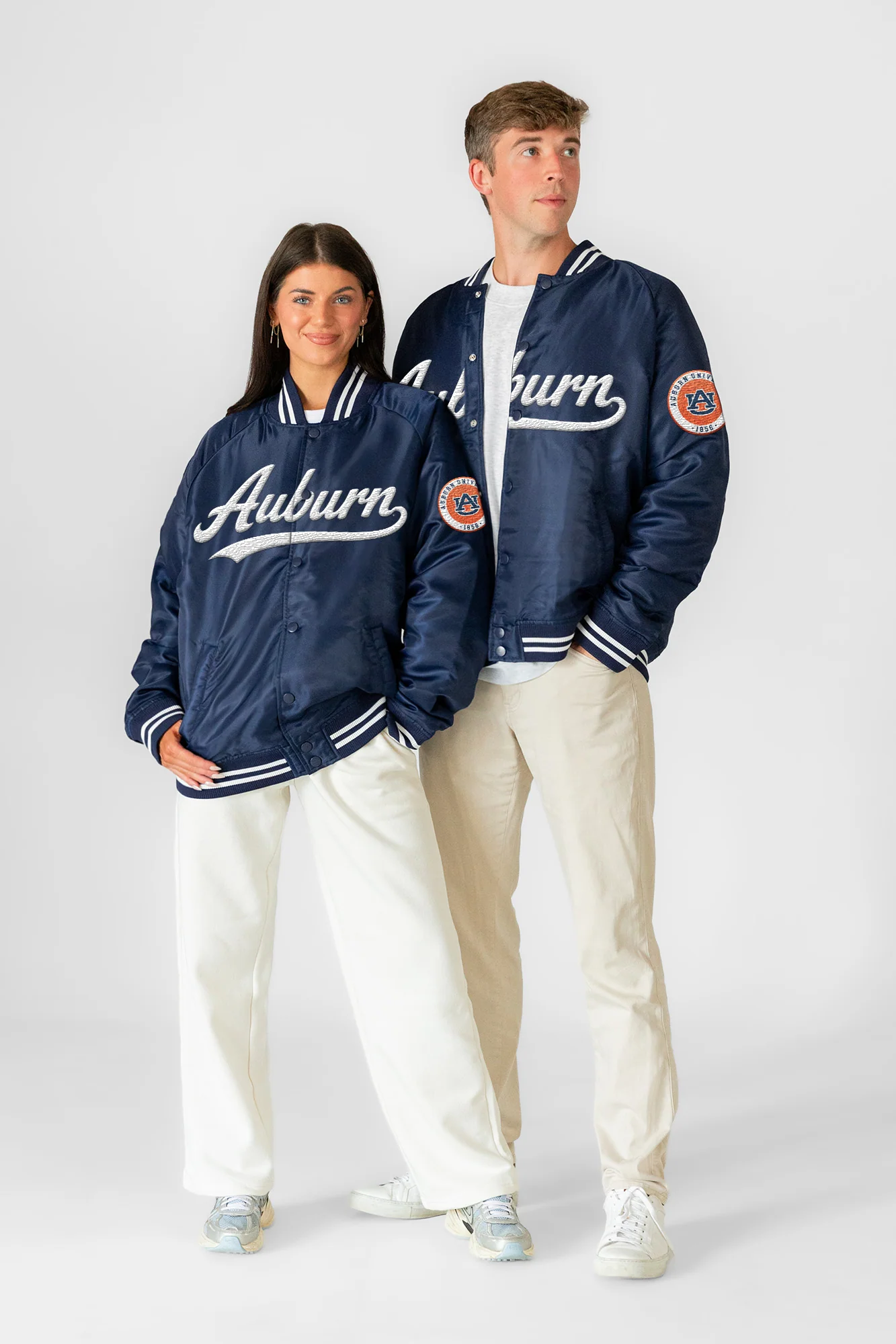 AUBURN TIGERS VARSITY MUSE OVERSIZED VARSITY UNISEX JACKET