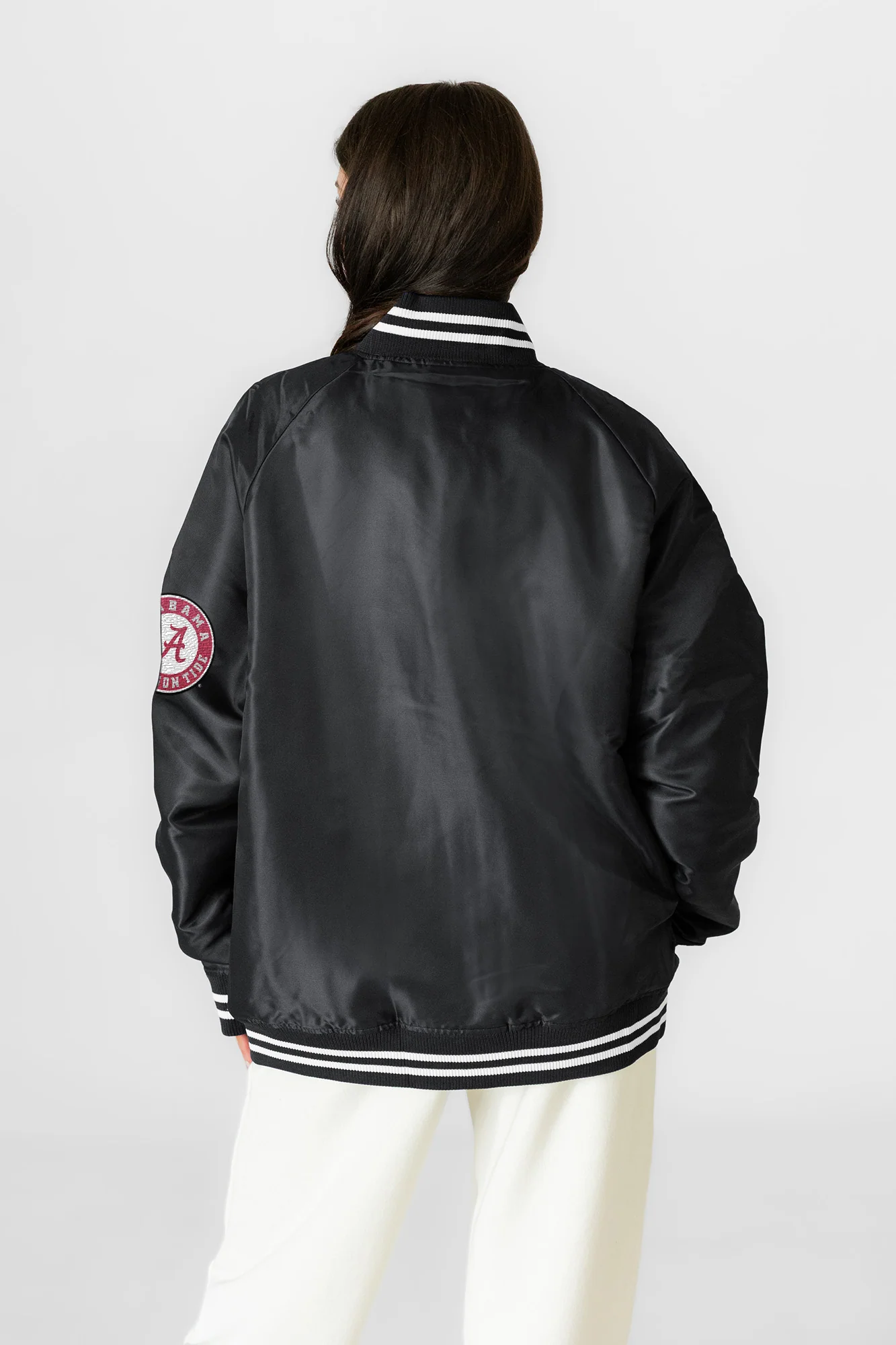 ALABAMA CRIMSON TIDE VARSITY MUSE OVERSIZED VARSITY UNISEX JACKET 6 ALABAMA CRIMSON TIDE VARSITY MUSE OVERSIZED VARSITY UNISEX JACKET