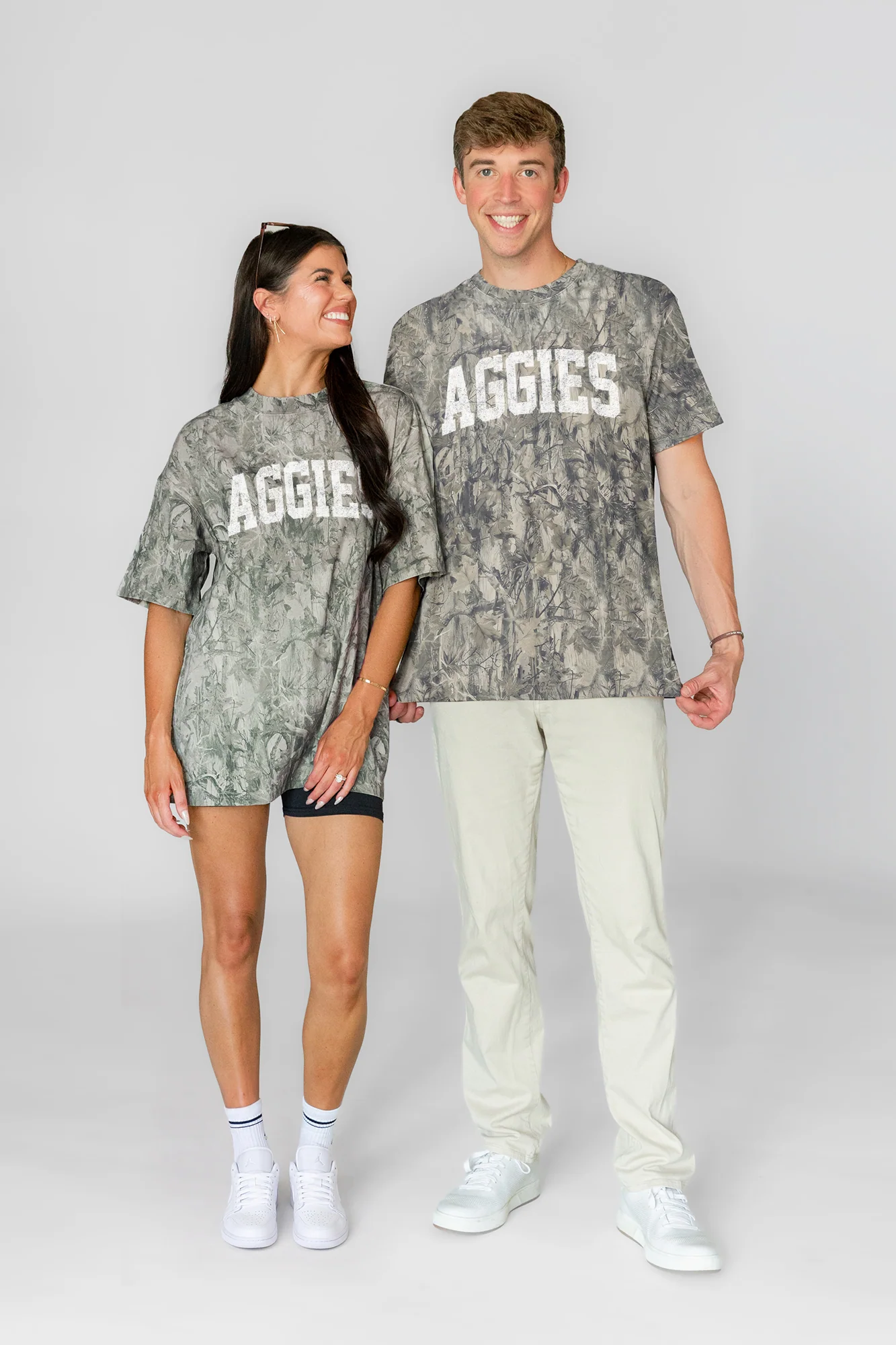 TEXAS A&M AGGIES FIELD READY VINTAGE WOODLAND CAMO UNISEX TEE
