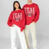 UTAH UTES HONOR BOUND PREMIUM FLEECE CREWNECK PULLOVER