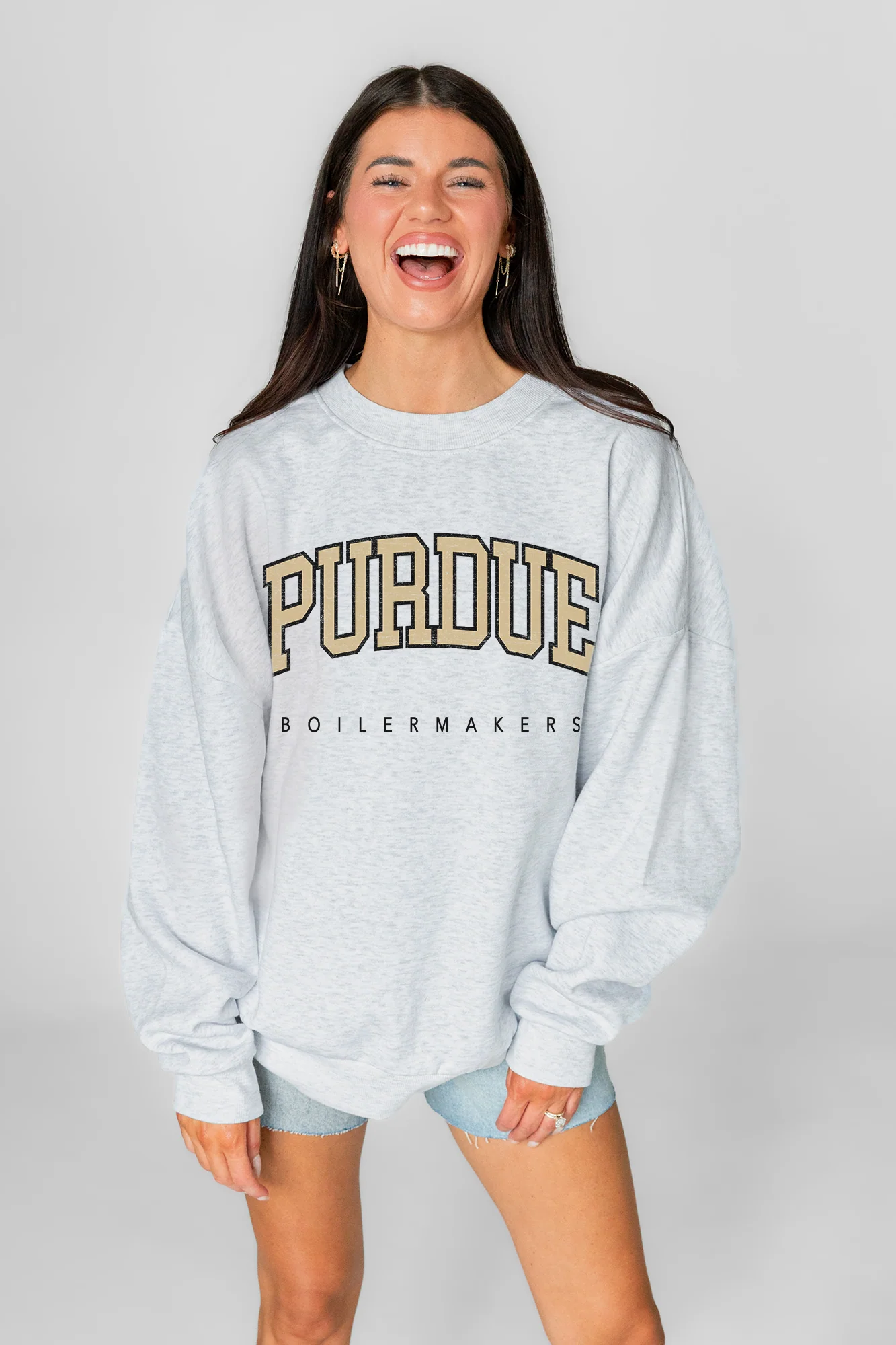 PURDUE BOILERMAKERS NEXT MOVE PREMIUM FLEECE UNISEX CREWNECK PULLOVER