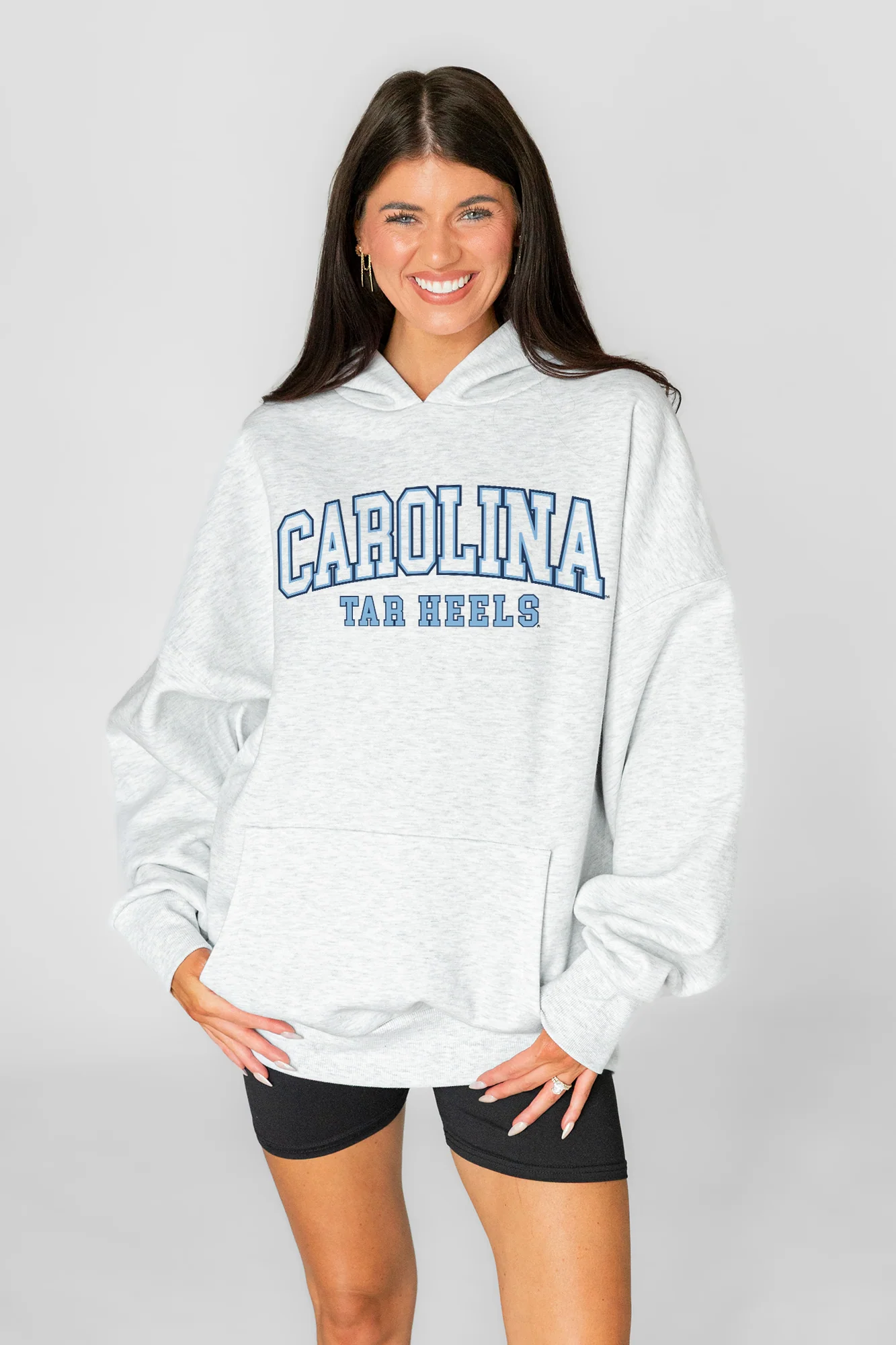 NORTH CAROLINA TAR HEELS DAILY GRIND OVERSIZED PREMIUM WEIGHT UNISEX HOODIE
