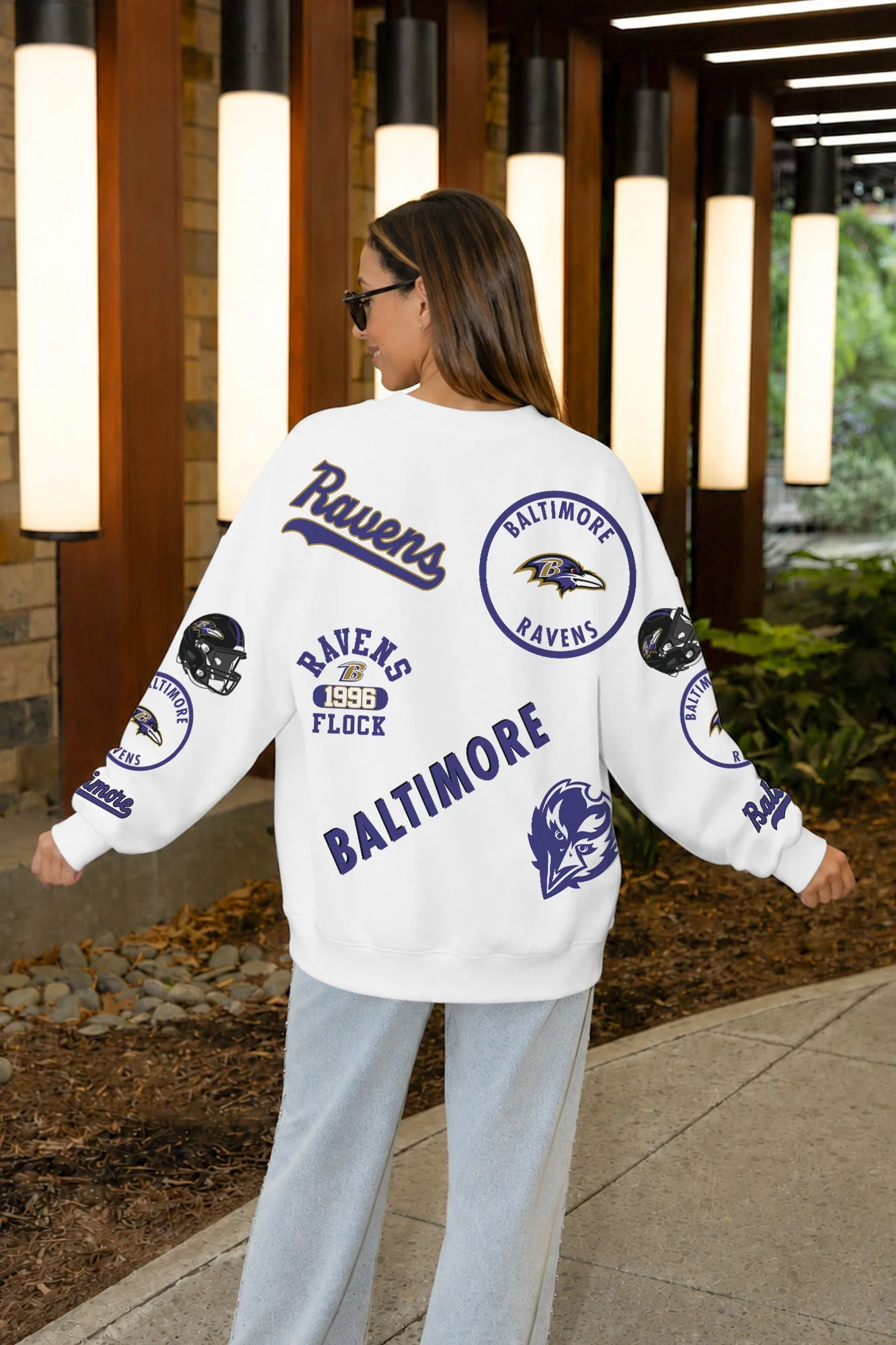 BALTIMORE RAVENS PRIME TIME PREMIUM CREWNECK SWEATSHIRT 4 BALTIMORE RAVENS PRIME TIME PREMIUM CREWNECK SWEATSHIRT