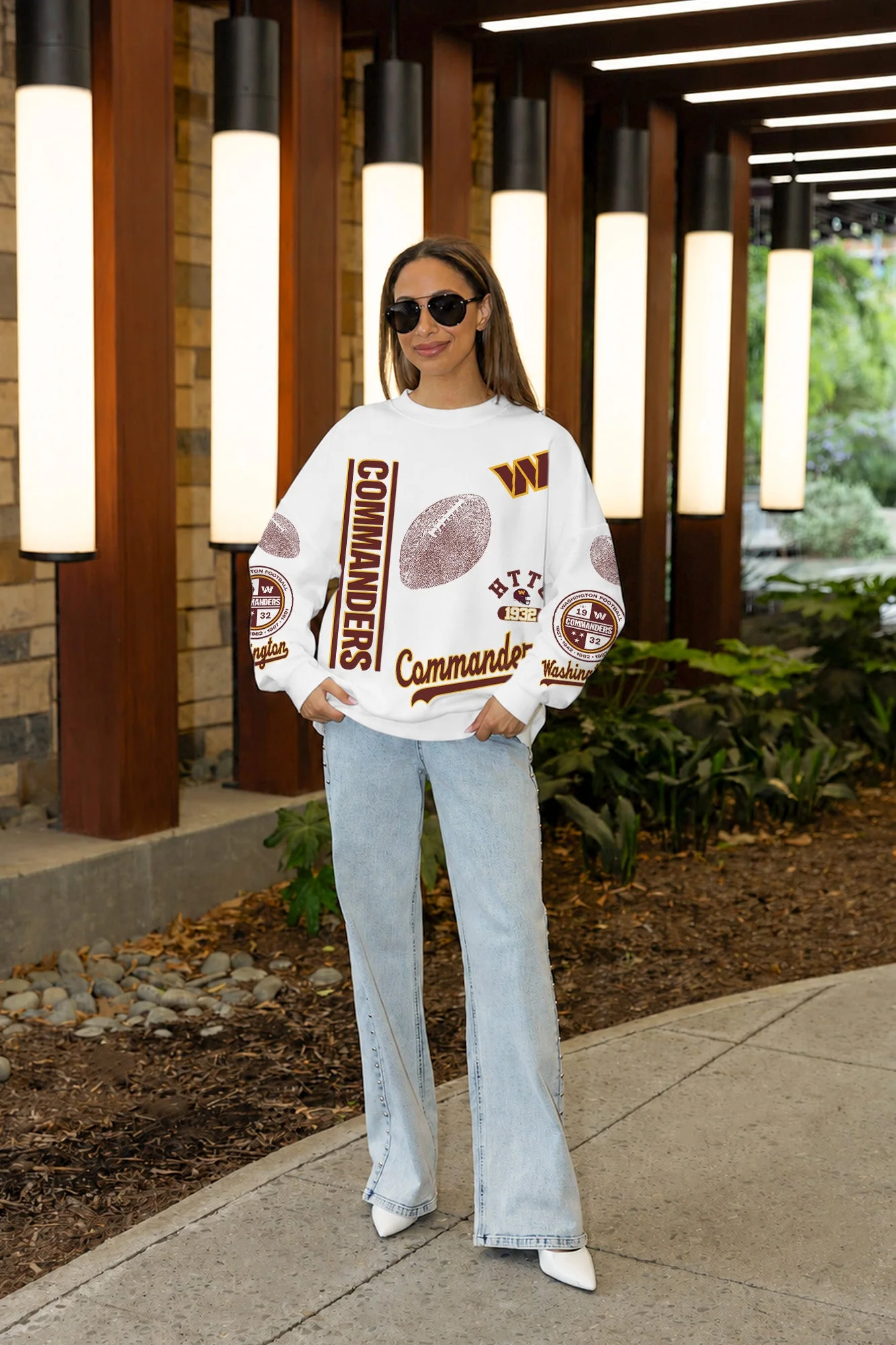 WASHINGTON COMMANDERS PRIME TIME PREMIUM CREWNECK SWEATSHIRT 3 WASHINGTON COMMANDERS PRIME TIME PREMIUM CREWNECK SWEATSHIRT