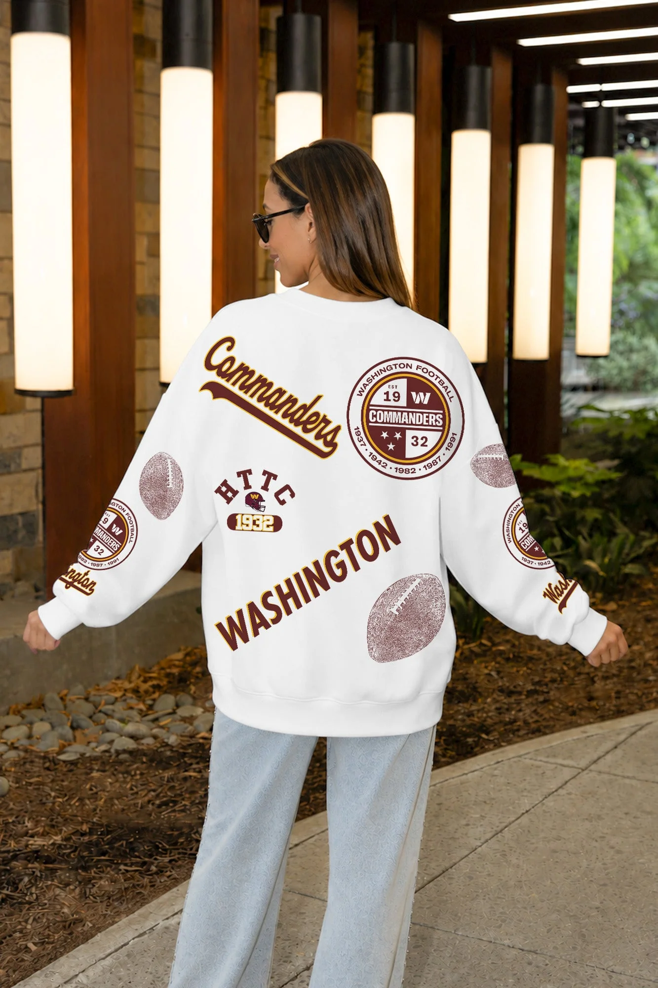 WASHINGTON COMMANDERS PRIME TIME PREMIUM CREWNECK SWEATSHIRT 4 WASHINGTON COMMANDERS PRIME TIME PREMIUM CREWNECK SWEATSHIRT