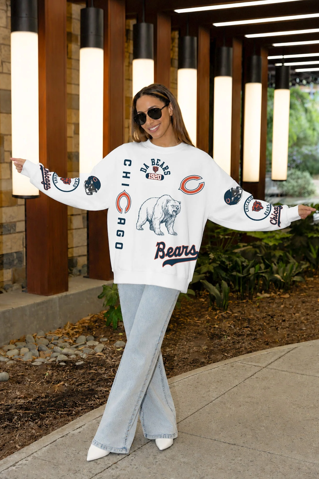 CHICAGO BEARS PRIME TIME PREMIUM CREWNECK SWEATSHIRT 1 CHICAGO BEARS PRIME TIME PREMIUM CREWNECK SWEATSHIRT