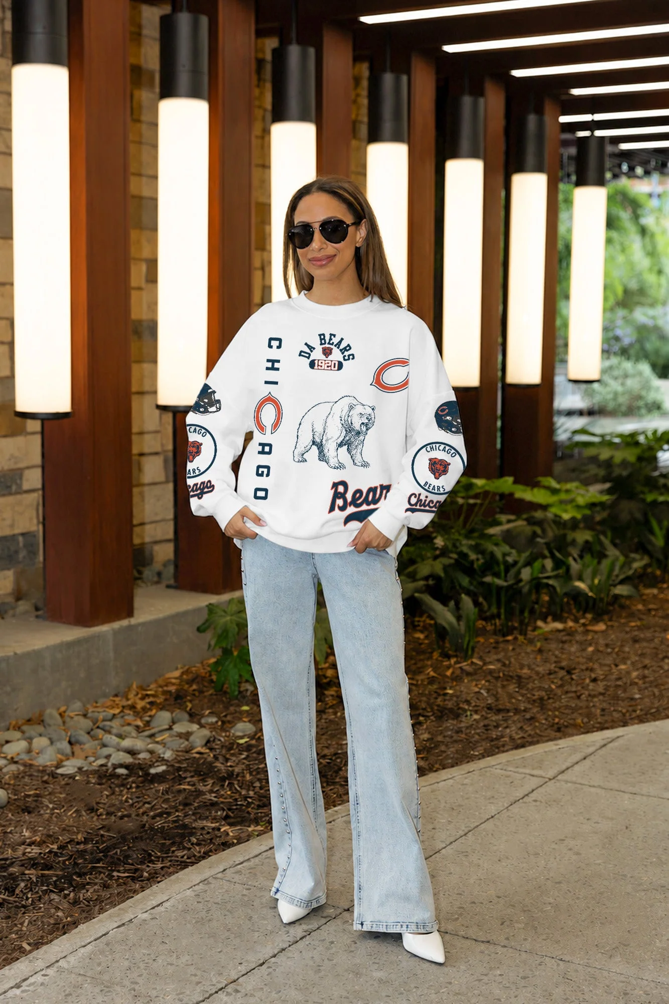 CHICAGO BEARS PRIME TIME PREMIUM CREWNECK SWEATSHIRT 3 CHICAGO BEARS PRIME TIME PREMIUM CREWNECK SWEATSHIRT