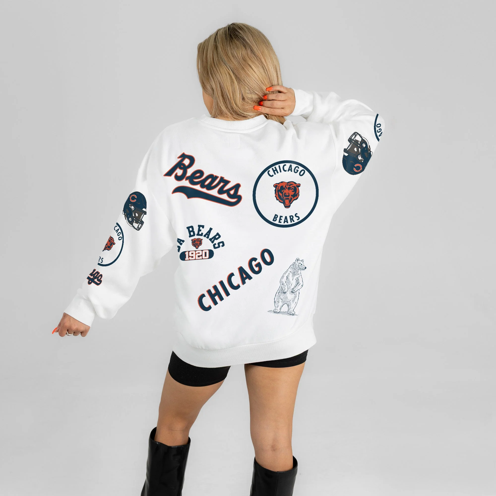 CHICAGO BEARS PRIME TIME PREMIUM CREWNECK SWEATSHIRT 6 CHICAGO BEARS PRIME TIME PREMIUM CREWNECK SWEATSHIRT