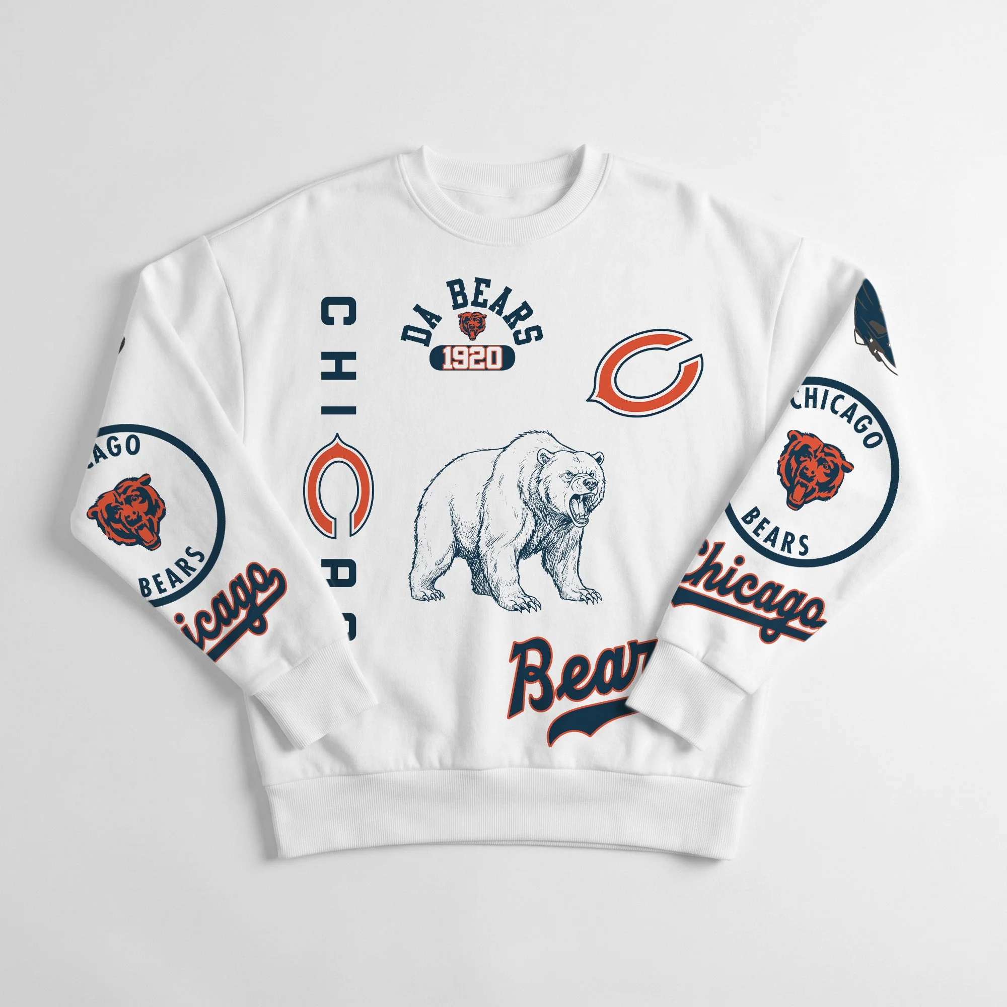 CHICAGO BEARS PRIME TIME PREMIUM CREWNECK SWEATSHIRT 9 CHICAGO BEARS PRIME TIME PREMIUM CREWNECK SWEATSHIRT