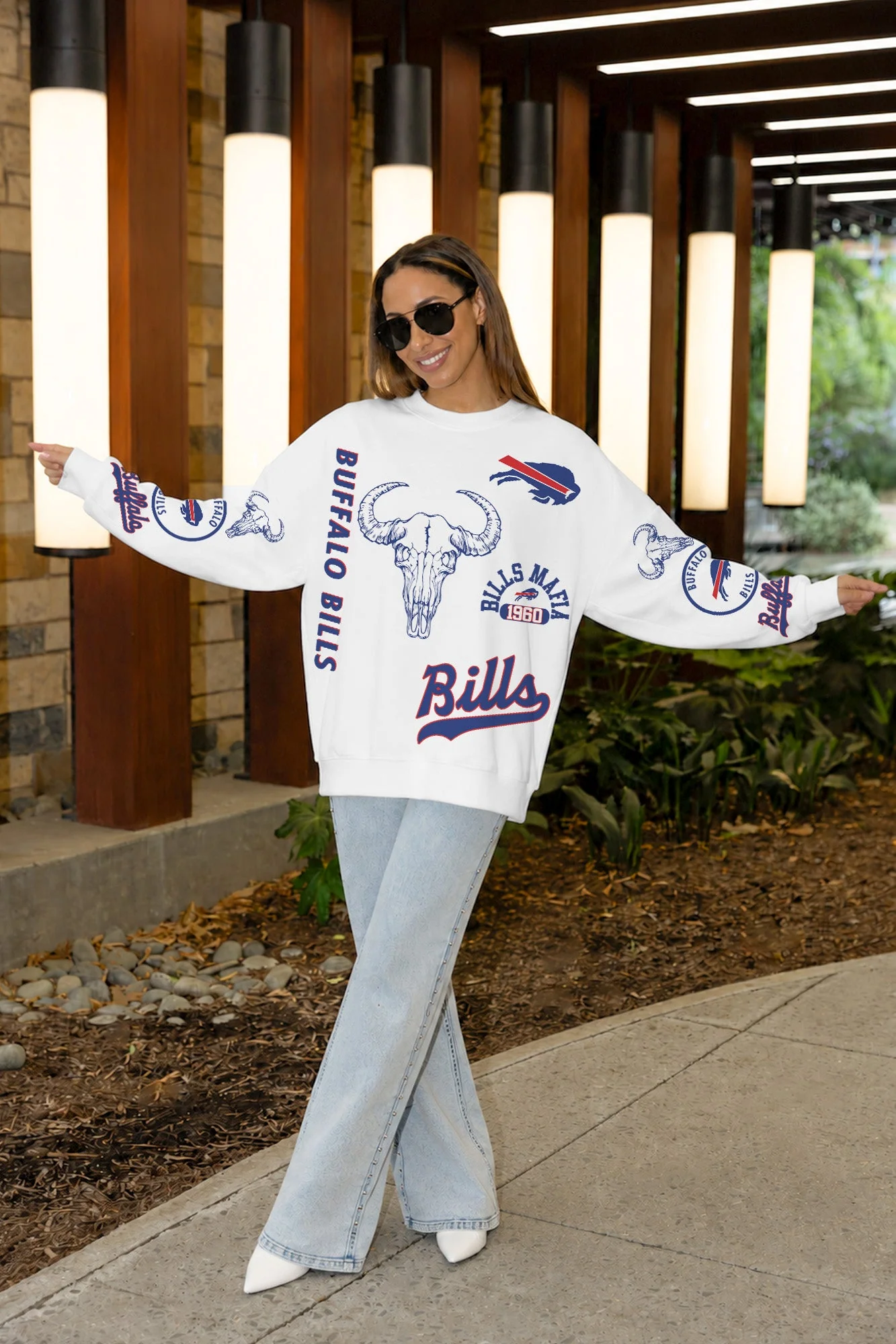 BUFFALO BILLS PRIME TIME PREMIUM CREWNECK SWEATSHIRT