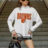 CLEVELAND BROWNS RALLY POINT CONTRAST MOCKNECK PULLOVER