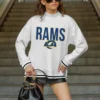 LOS ANGELES RAMS RALLY POINT CONTRAST MOCKNECK PULLOVER 18 LOS ANGELES RAMS RALLY POINT CONTRAST MOCKNECK PULLOVER