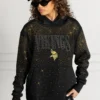 MINNESOTA VIKINGS SUNDAY LIGHTS RHINESTONE HOODIE