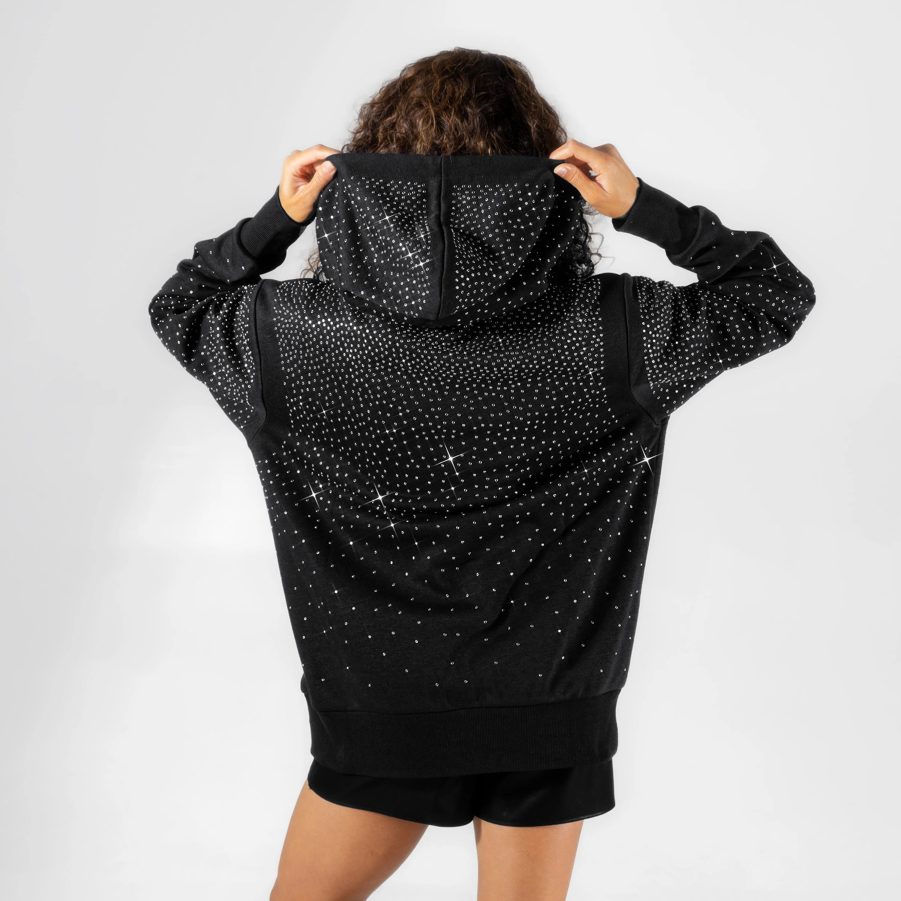 LAS VEGAS RAIDERS SUNDAY LIGHTS RHINESTONE HOODIE 6 LAS VEGAS RAIDERS SUNDAY LIGHTS RHINESTONE HOODIE