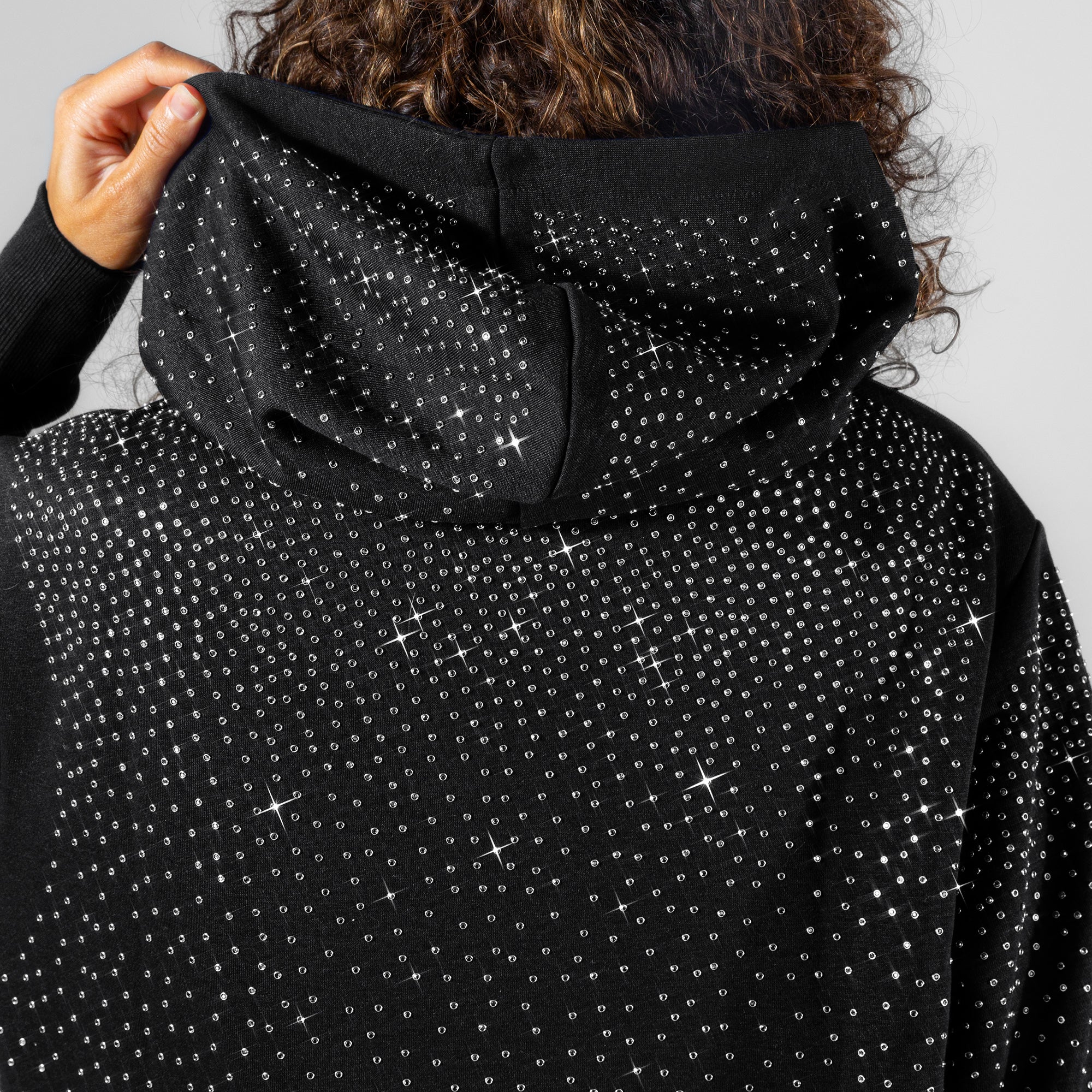 LAS VEGAS RAIDERS SUNDAY LIGHTS RHINESTONE HOODIE 8 LAS VEGAS RAIDERS SUNDAY LIGHTS RHINESTONE HOODIE