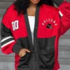 ARIZONA CARDINALS MVP ERA CONTRAST MESH CARDIGAN 24 ARIZONA CARDINALS MVP ERA CONTRAST MESH CARDIGAN