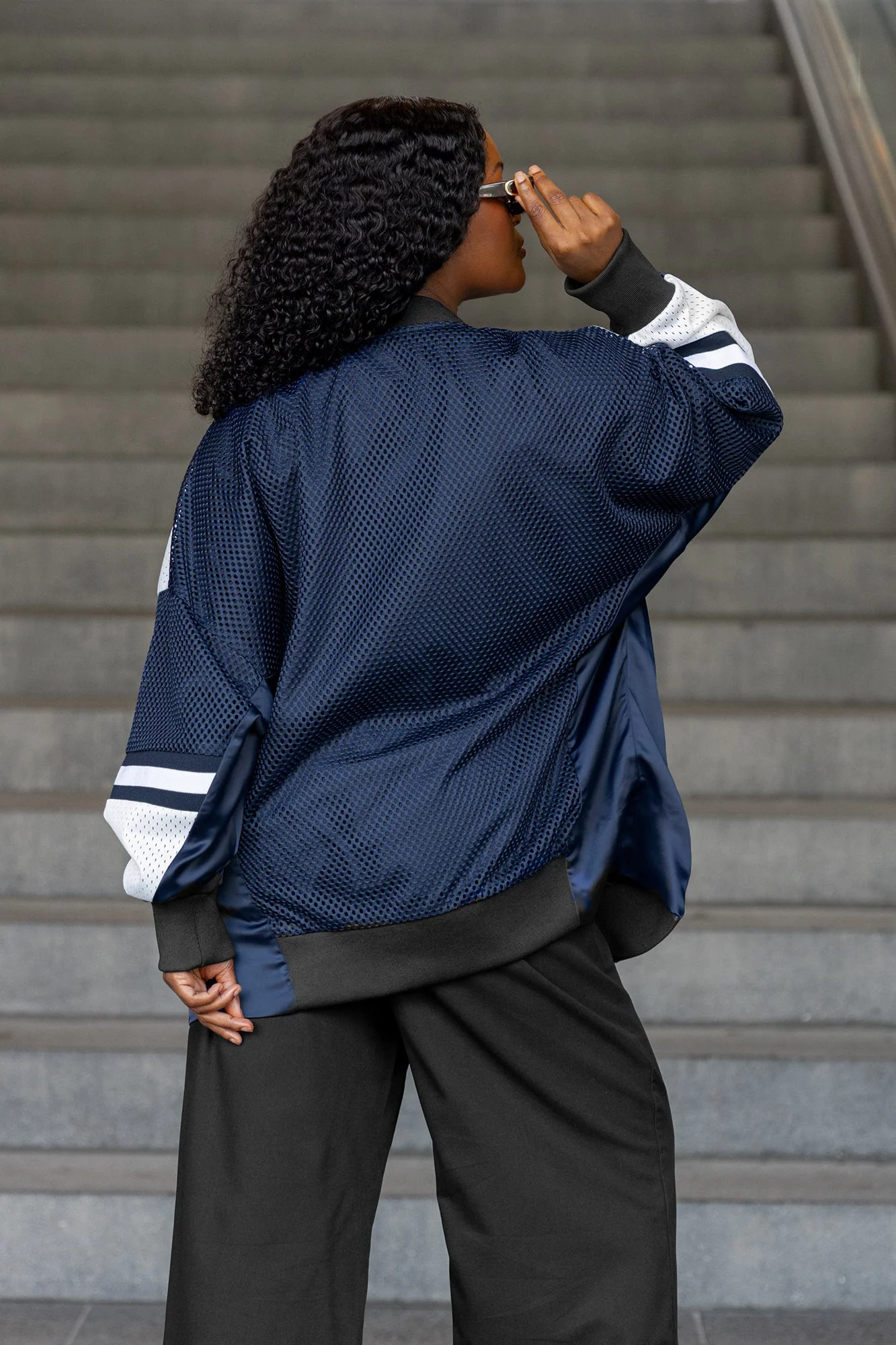 TENNESSEE TITANS MVP ERA CONTRAST MESH CARDIGAN 4 TENNESSEE TITANS MVP ERA CONTRAST MESH CARDIGAN