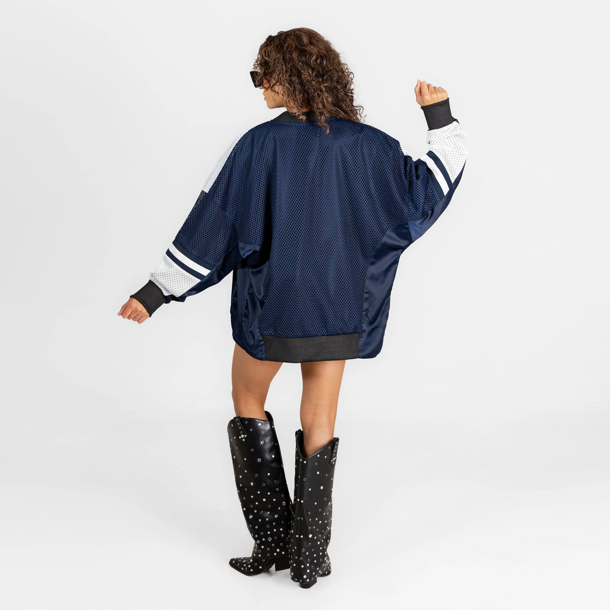 TENNESSEE TITANS MVP ERA CONTRAST MESH CARDIGAN 6 TENNESSEE TITANS MVP ERA CONTRAST MESH CARDIGAN