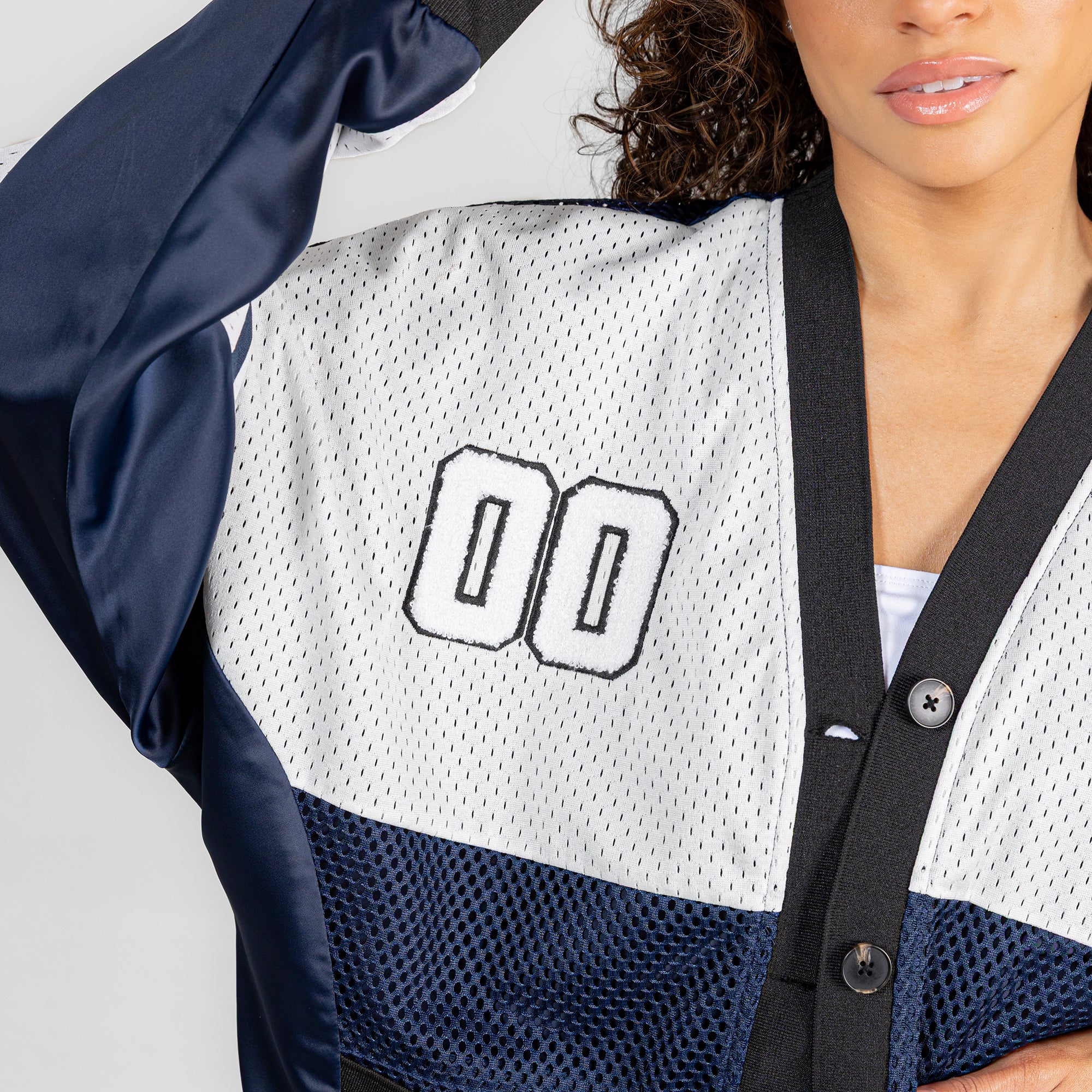 TENNESSEE TITANS MVP ERA CONTRAST MESH CARDIGAN 9 TENNESSEE TITANS MVP ERA CONTRAST MESH CARDIGAN