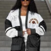 WASHINGTON COMMANDERS MVP ERA CONTRAST MESH CARDIGAN 24 WASHINGTON COMMANDERS MVP ERA CONTRAST MESH CARDIGAN