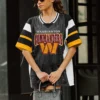 WASHINGTON COMMANDERS AMPED UP RHINESTONE FASHION TOP