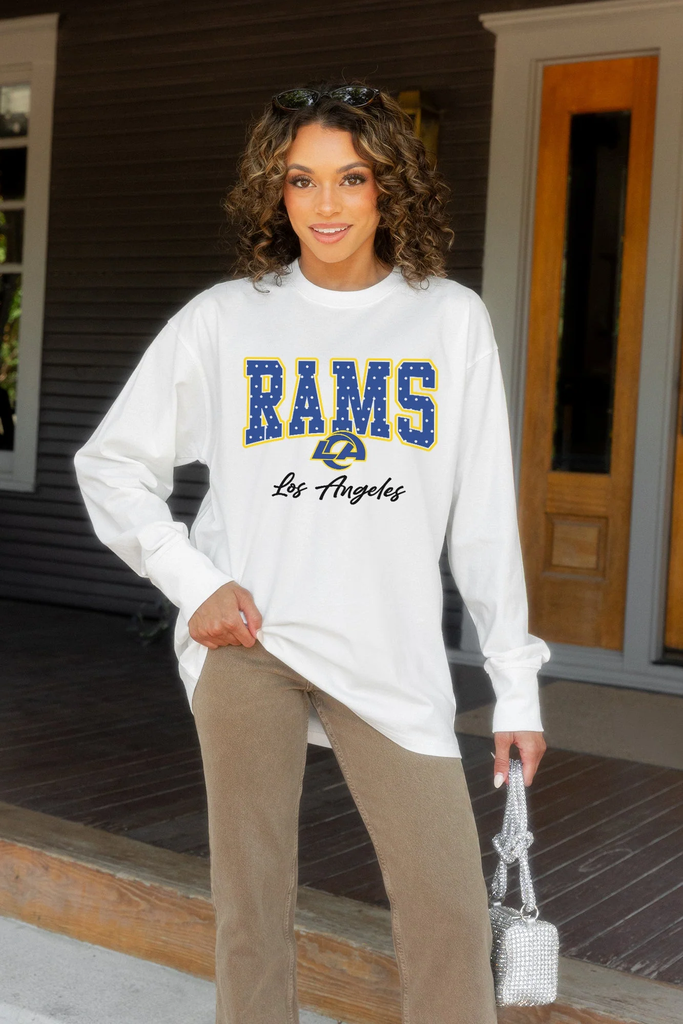 LOS ANGELES RAMS SWEET SPOT OVERSIZED LONG SLEEVE TEE