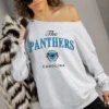 CAROLINA PANTHERS OFFSIDES ENERGY RELAXED OFF-SHOULDER TOP 19 CAROLINA PANTHERS OFFSIDES ENERGY RELAXED OFF-SHOULDER TOP