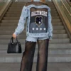 BALTIMORE RAVENS RULE BREAKER DISTRESSED MESH DENIM JACKET 11 BALTIMORE RAVENS RULE BREAKER DISTRESSED MESH DENIM JACKET