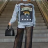 JACKSONVILLE JAGUARS RULE BREAKER DISTRESSED MESH DENIM JACKET