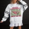 ARIZONA CARDINALS OFF THE GRID STRIPE SLEEVE CREWNECK SWEATSHIRT 21 ARIZONA CARDINALS OFF THE GRID STRIPE SLEEVE CREWNECK SWEATSHIRT