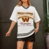 WASHINGTON COMMANDERS SQUAD MENTALITY OVERSIZED MESH FASHION TOP