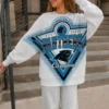 CAROLINA PANTHERS CHASING VICTORY RHINESTONE SPRAY PREMIUM CREWNECK SWEATSHIRT 18 CAROLINA PANTHERS CHASING VICTORY RHINESTONE SPRAY PREMIUM CREWNECK SWEATSHIRT