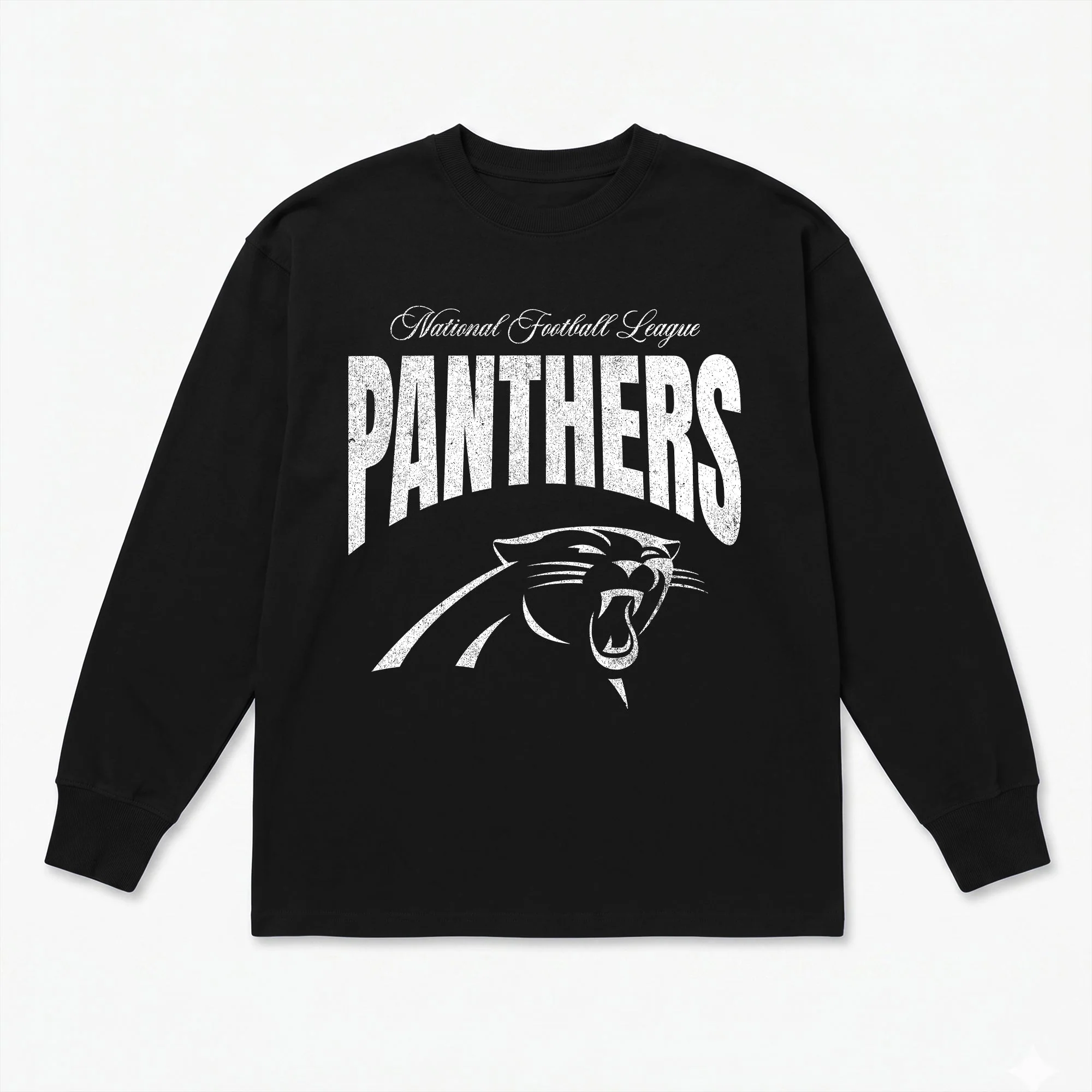 CAROLINA PANTHERS BOLD AMBITION OVERSIZED LONG SLEEVE TEE 6 CAROLINA PANTHERS BOLD AMBITION OVERSIZED LONG SLEEVE TEE
