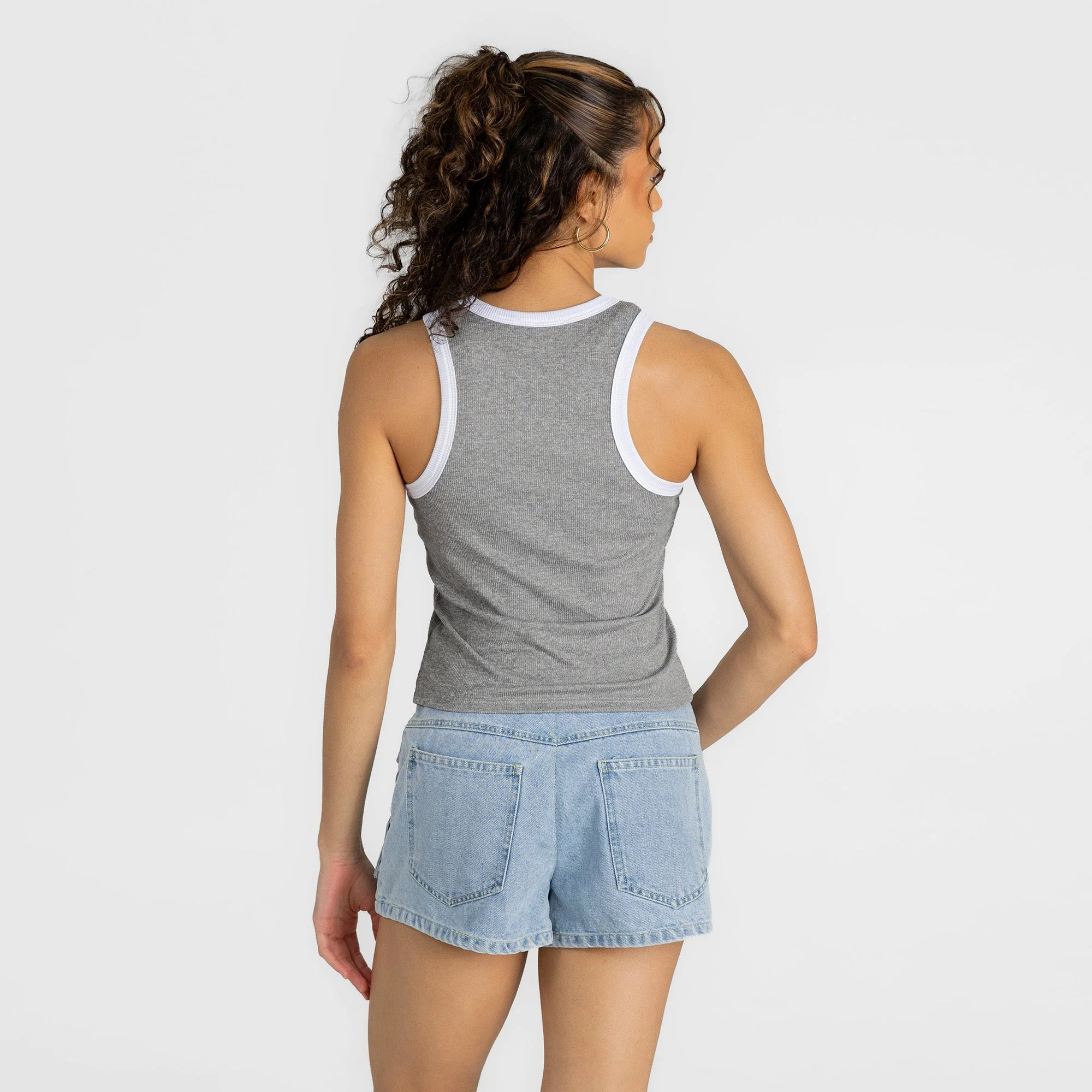 FLORIDA GATORS VICTORY CLUB CONTRAST TRIM FITTED CROP TANK TOP 4 FLORIDA GATORS VICTORY CLUB CONTRAST TRIM FITTED CROP TANK TOP