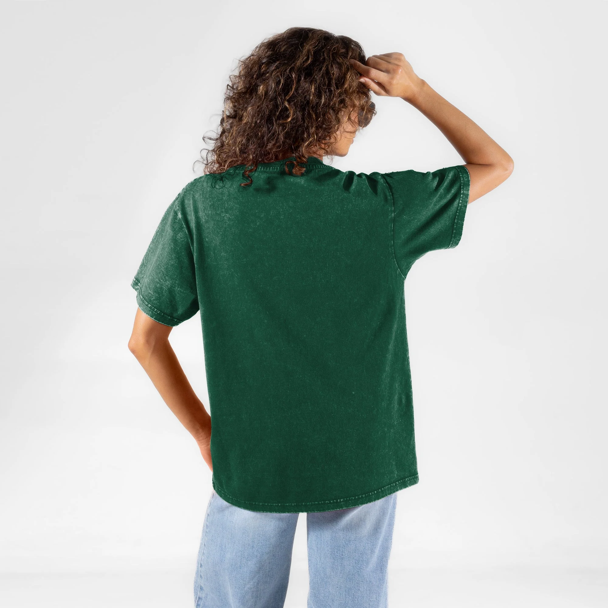 NEW YORK JETS SKY'S THE LIMIT VINTAGE WASH RHINESTONE TEE 5 NEW YORK JETS SKY'S THE LIMIT VINTAGE WASH RHINESTONE TEE