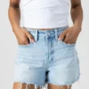 EASY BREEZE HIGH WAIST DENIM SHORTS 9 EASY BREEZE HIGH WAIST DENIM SHORTS