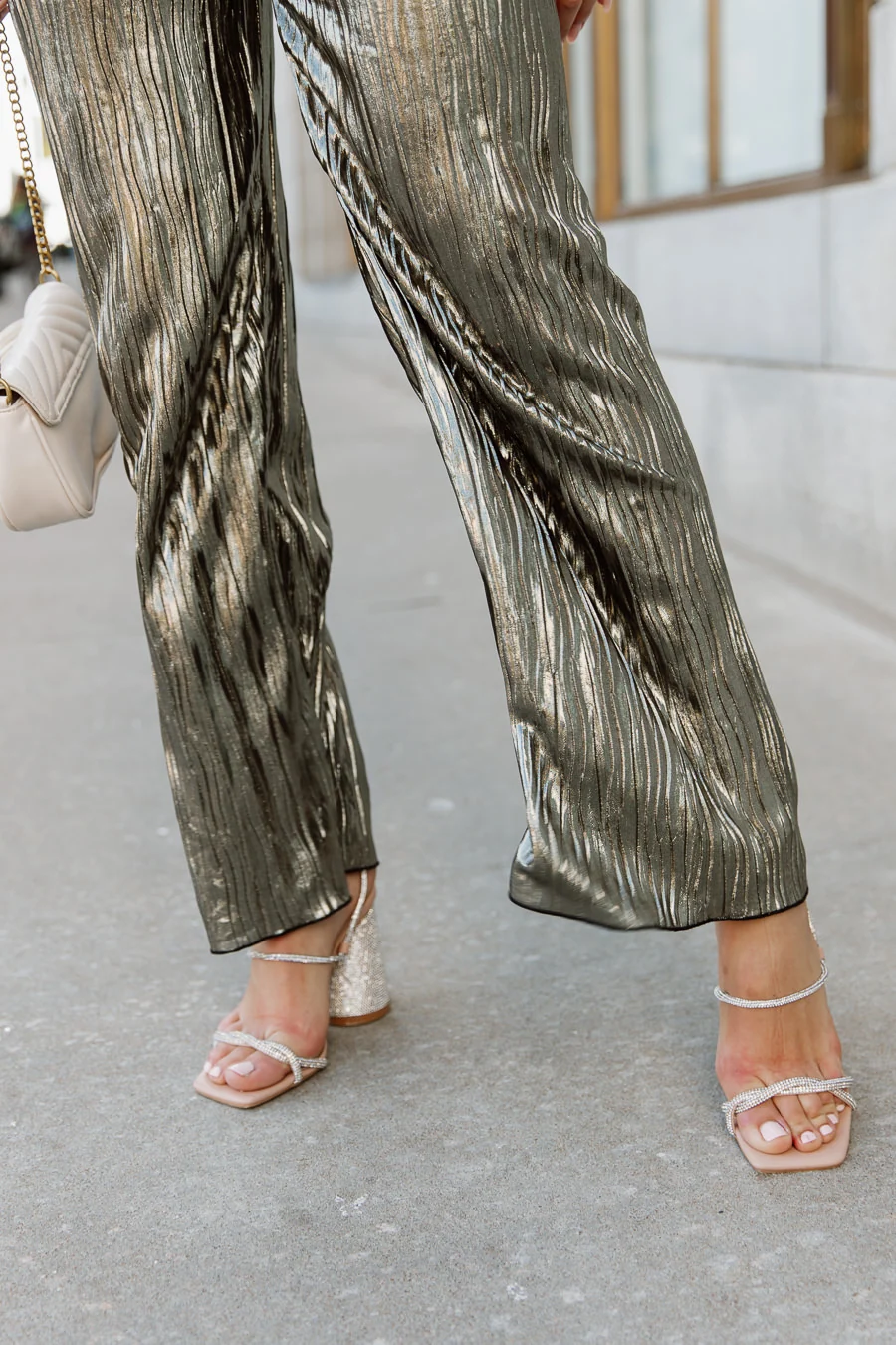 NAOMI WIDE LEG PLEATED PANTS
