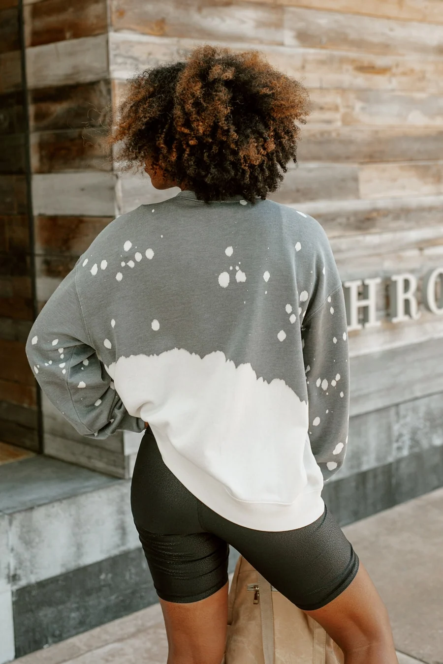 ALABAMA STATE HORNETS UPCYCLE AND VINTAGE FADED WASH CREWNECK PULLOVER