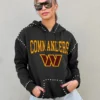 WASHINGTON COMMANDERS Catch the Vibe Studded Detail Hoodie