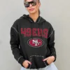 SAN FRANCISCO 49ERS Catch the Vibe Studded Detail Hoodie 11 SAN FRANCISCO 49ERS Catch the Vibe Studded Detail Hoodie