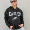 PHILADELPHIA EAGLES Catch the Vibe Studded Detail Hoodie 10 PHILADELPHIA EAGLES Catch the Vibe Studded Detail Hoodie